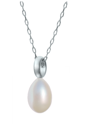 Classic pearl, Perle halskæde,  sølv