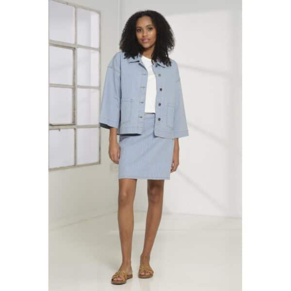 Bree Jakke Light Blue - Image 2